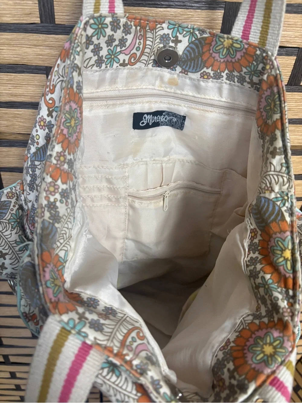 Floral shoulder bag
